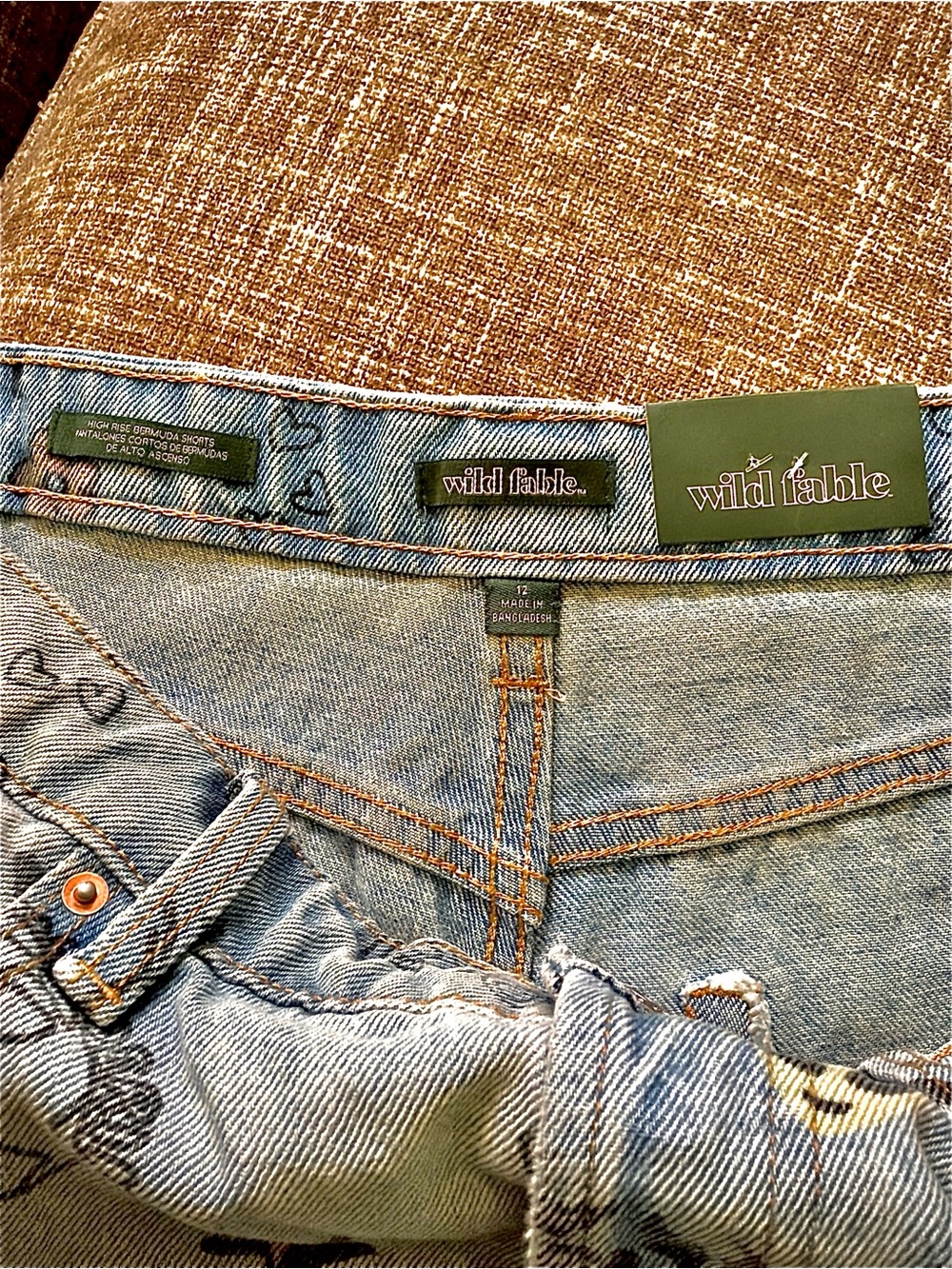 New Wild Fable distresses High-Rise Bermuda Shorts - Picture 3 of 4